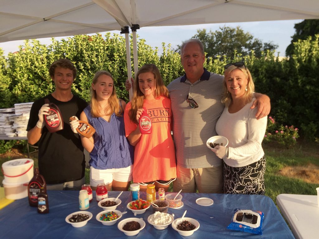 Marty Family serving Ice Cream